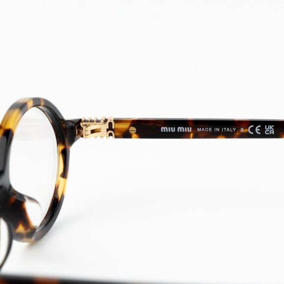 NEW Miu Miu MU04ZSF VAU08N REGARD Honey Havana Clear Unisex Sunglasses 0MU 04ZSF - Picture 9 of 11